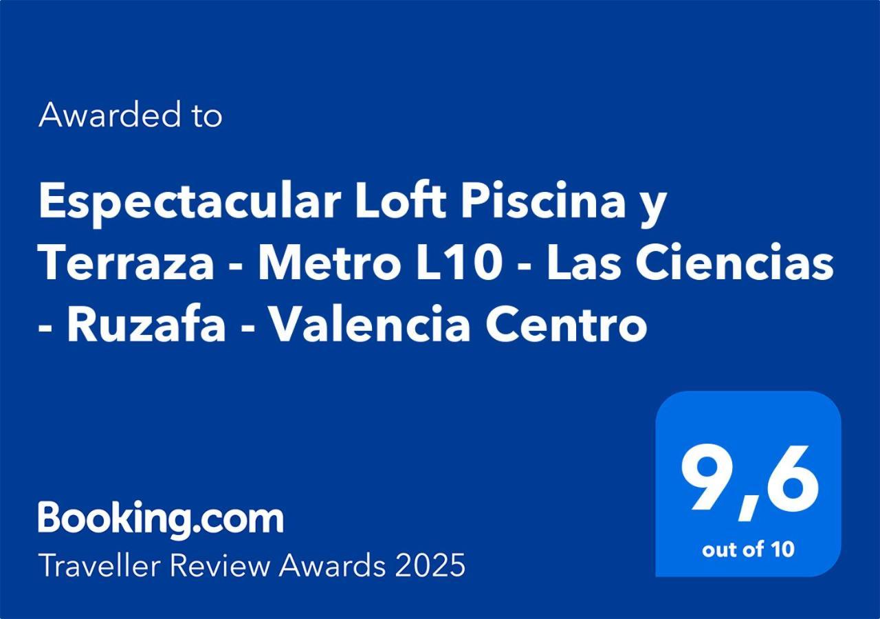 Espectacular Loft Piscina Y Terraza - Metro L10 - Las Ciencias - Ruzafa - Valencia Centro Екстериор снимка